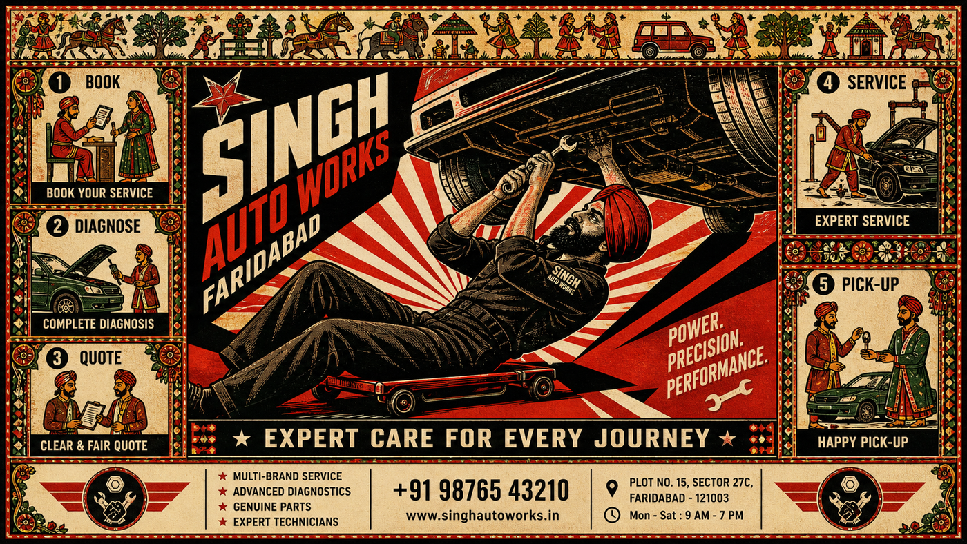 Singh Auto Works, website demo