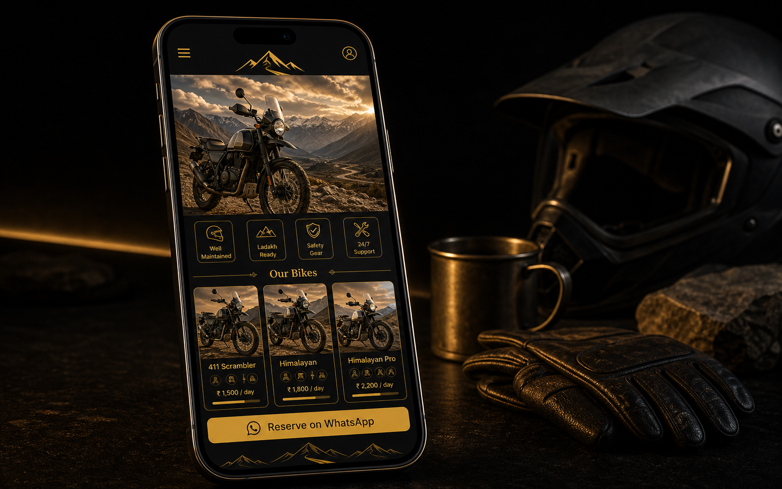 Himalayan Throttle — website demo